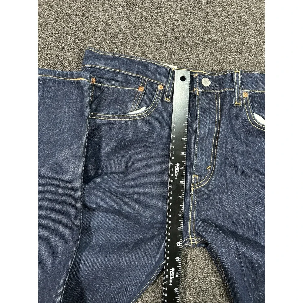 New Levi's 512 Slim Taper Jeans Men's 33x34 Dark Wash Denim Stretch Flex Western